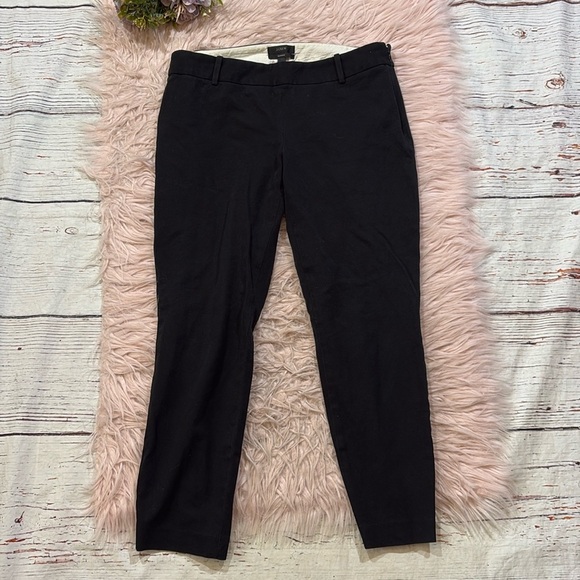 J. Crew Minnie Black Twill Stretch Crop Pants sz 4 - Picture 2 of 11